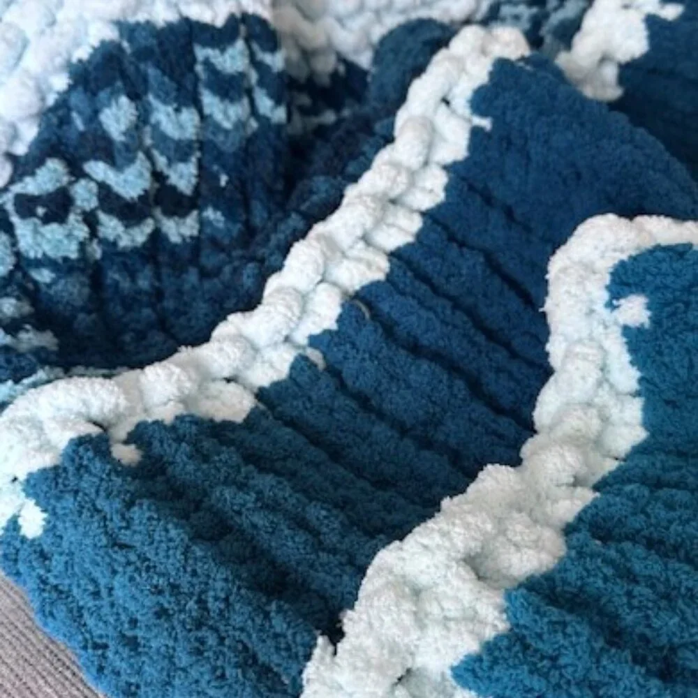 Handmade Ultra Soft Chenille Chunky Knit Throw - Picture 6 of 12